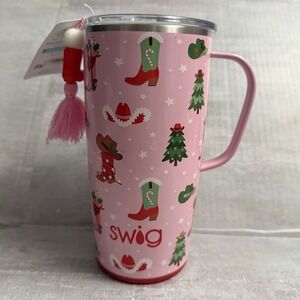 Christmas New SWIG LIFE 22oz Travel Mug Cowboy - Howdy Holiday Jolly - Hot/Cold